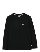 Long Sleeve T-Shirt Tops T-shirts Long-sleeved T-Skjorte Black BOSS