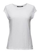 Cc Heart Basic T-Shirt Tops T-shirts & Tops Short-sleeved White Coster...