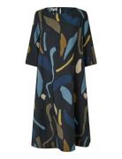 Manovenza Knælang Kjole Black Masai