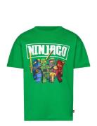 Lwtaffy 621 - T-Shirt S/S Tops T-Kortærmet Skjorte Green LEGO Kidswear