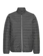 Bhedmar Puffer With Stand Collar Foret Jakke Grey Blend