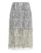 Cmsequoia-Skirt Skirts Maxi Skirts Silver Copenhagen Muse