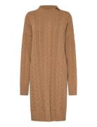 Barbour Belford Knitted Mini Dress Dresses Knitted Dresses Beige Barbo...