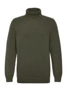 Barbour Kelp Roll Neck Jumper Designers Knitwear Turtlenecks Green Bar...