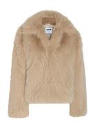 Nmevie L/S Fur Jacket Noos Outerwear Faux Fur Beige NOISY MAY