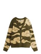 Wbkoon Cloud Cardigan Tops Knitwear Cardigans Khaki Green Woodbird