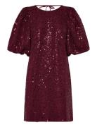 Pastis Short Dress Kort Kjole Burgundy Noella