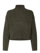 Vmmirla Ls Highneck Pullover Tops Knitwear Turtleneck Green Vero Moda
