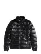 Tjw Slim Zip Print Down Jacket Foret Jakke Black Tommy Jeans
