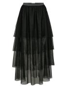 Nuea Layer Skirt Skirts Maxi Skirts Black Nümph