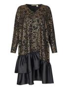 Manylindra Knælang Kjole Black Masai