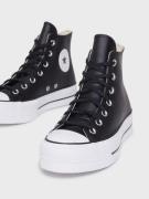 Converse - Høje sneakers - Sort - Chuck Taylor All Star Leather Platfo...