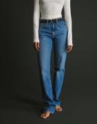 Only - Blå - Onleverly Mw Mini Bootcut Dnm CRO18