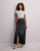 Only - Sort - Onlcilla Long Slit Skirt Dnm Noos