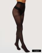 Pieces - Sort - Pcnew Nikoline 20 Den 2 Pack Tights