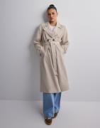 Pieces - Beige - Pcscarlett Ls Trenchcoat Noos