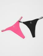 Juicy Couture - Mønstret - Diamante Tape Logo Thong 2 Pack