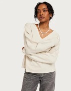 Vero Moda - Beige - Vmdoffy Ls V-Neck Blouse Ga Noos