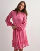 Only - Pink - Onlnaja L/S Baloon Dress Cs Jrs