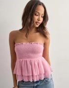 Nelly - Pink - Chiffon Smock Top
