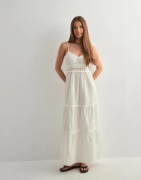 Vero Moda - Hvid - Vmquincy Sl Long Dress Wvn Ga