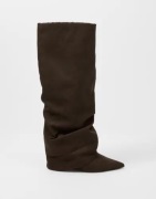 Nelly - Brun - Folded Shaft Boot