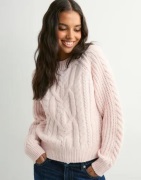 Vero Moda - Pink - Vmjada Ls O-Neck Cable Pullover