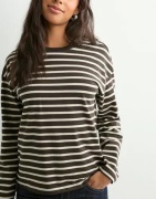 Only - Ternet/Stribet - Onlnew Soph Life L/S O-Neck Top Box