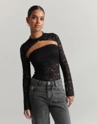 Nelly - Sort - Lace Bolero Tube Top