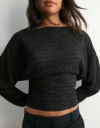 Nelly - Sort - Structure Sheer LS Top