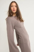 Nelly - Brun - Luxury Wide Sleeve Sweat