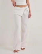 Nelly - Hvid - Skirt Detail Pants
