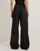 Nelly - Sort - Mid Waist Wide Suit Pants