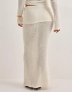 Nelly - Hvid - Luxe Texture Maxi Skirt