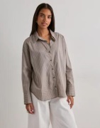 Only - Ternet/Stribet - Onloregon Nano Ls Shirt Wvn