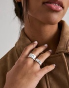 Pilgrim - Sølv - Ember Rings 2-in-1 Set