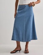 Vero Moda - Blå - Vmsigga Hr 7/8 A-Line Clr Denim Sk