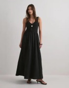 Vero Moda - Sort - Vmvally Sl Long Dress Jrs Noos