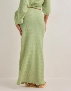 Nelly - Grøn - Elegant Structure Maxi Skirt