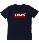 Levis T-shirt - Batwing - Navy m. Logo