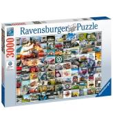 Ravensburger Puslespil - 3000 Brikker - VW Bulli Moments