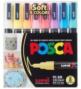 Posca Tuscher - PC-3M - 8 stk. - AfdÃ¦mpede Farver