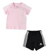 adidas Performance SÃ¦t - T-shirt/Shorts -  Pink/Sort
