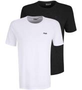 Fila T-Shirt 2-Pack - Brod - Bright White-Black Beauty
