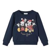 Name It Sweatshirt - NmfOland - Dark Sapphire m. Minnie Mouse/Ju