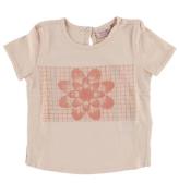 Noa Noa miniature T-shirt - Lys Rosa m. Blomst