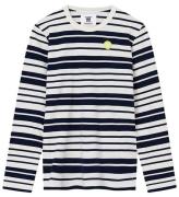 Wood Wood Bluse - Moa - Off White/Navy Stripes