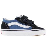 Vans Sko - Old Skool - Navy m. Velcro