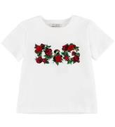 Dolce & Gabbana T-shirt - Hvid m. Blomster