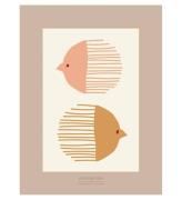 Vissevasse Plakat - 50x70 - Bird And Fish